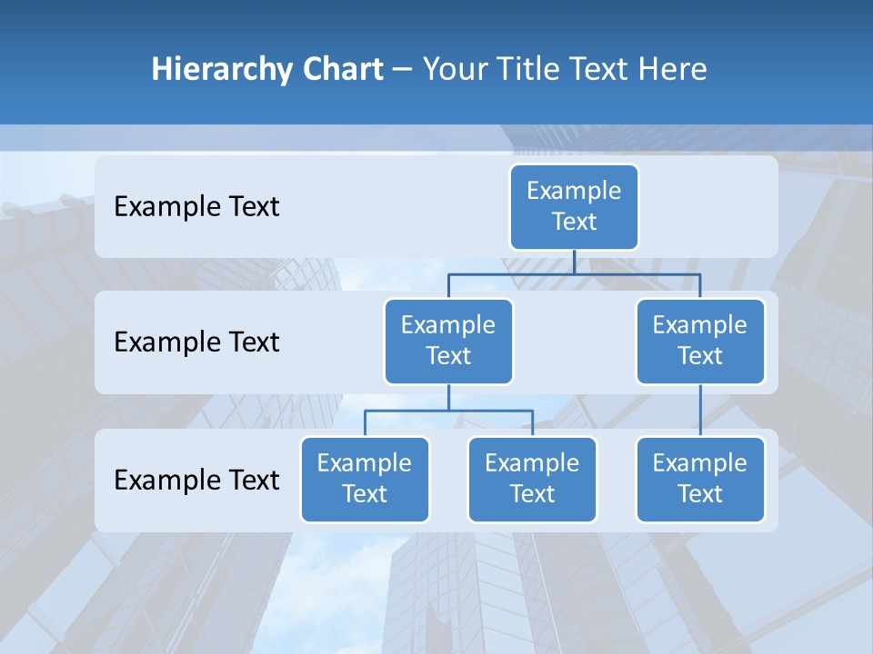 A Group Of Skyscrapers With The Sky In The Background PowerPoint Template