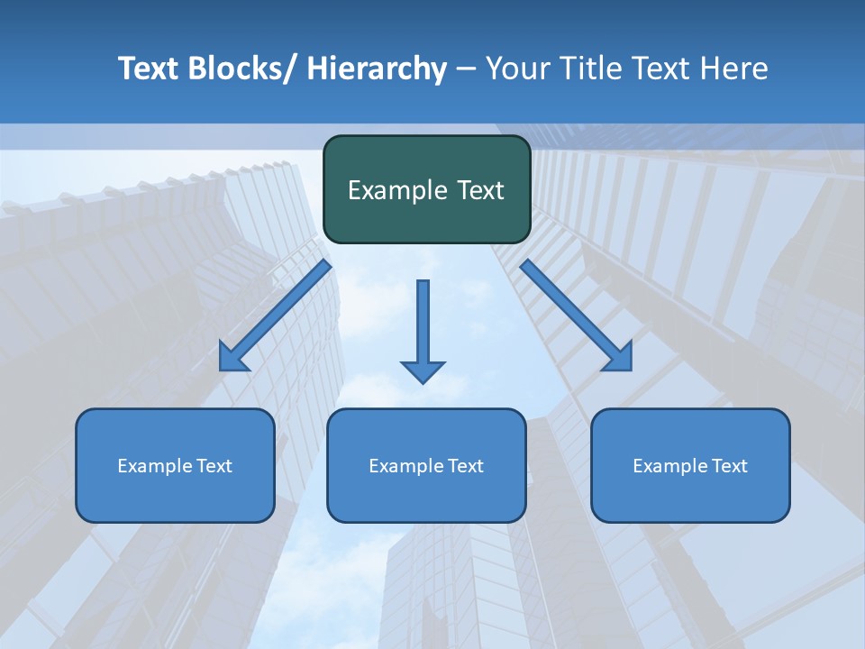 A Group Of Skyscrapers With The Sky In The Background PowerPoint Template