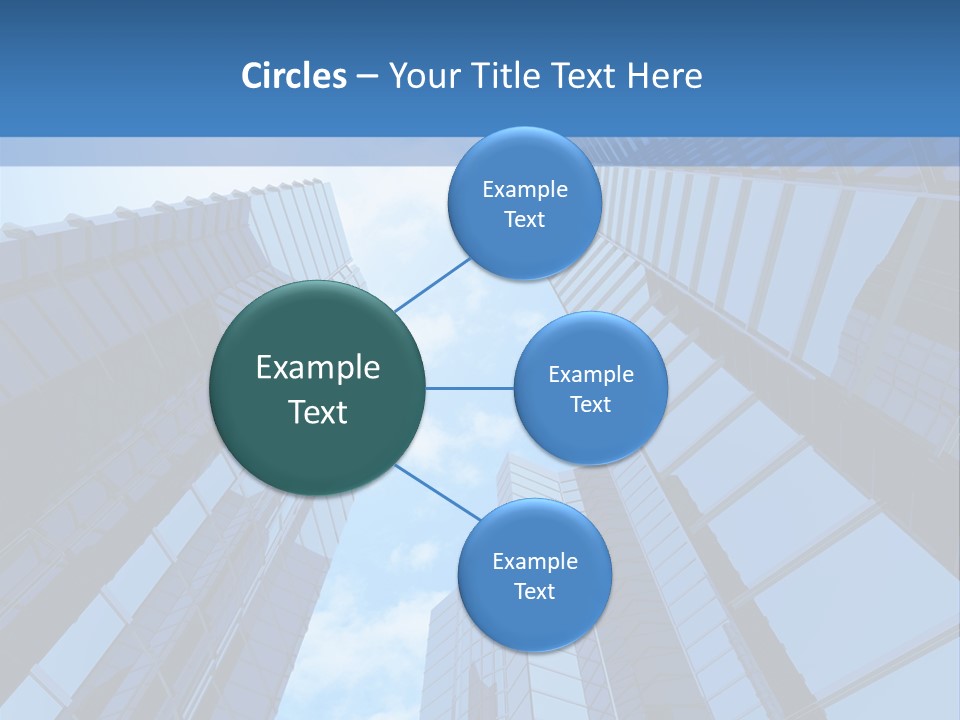 A Group Of Skyscrapers With The Sky In The Background PowerPoint Template