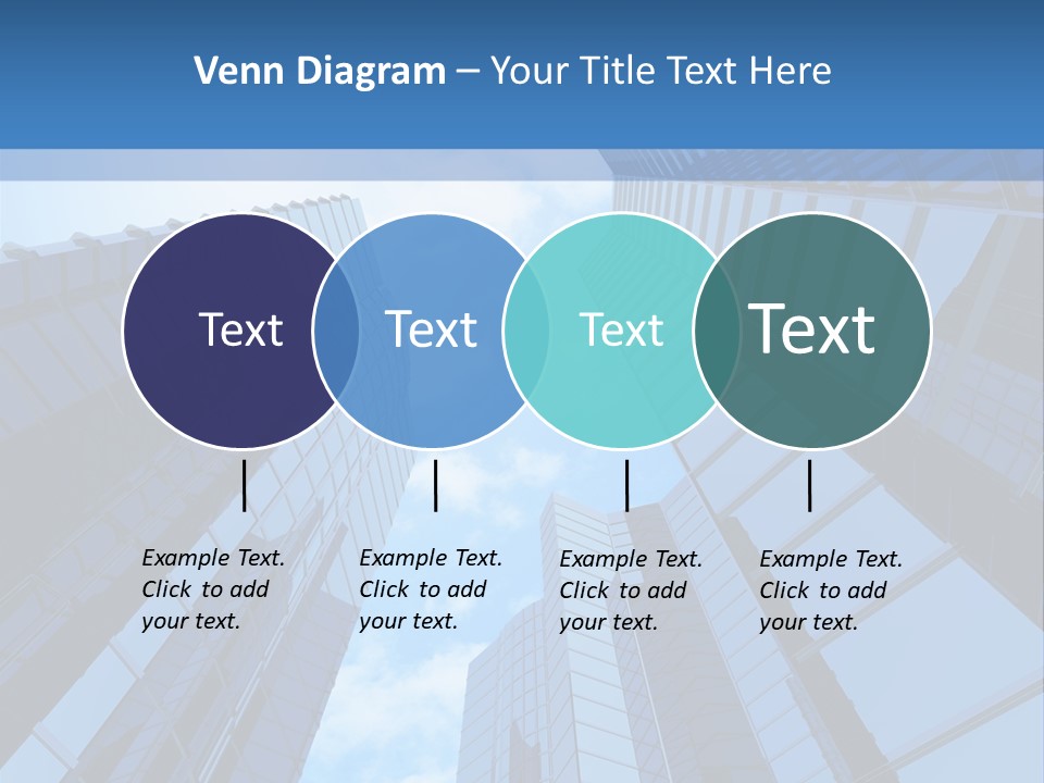A Group Of Skyscrapers With The Sky In The Background PowerPoint Template