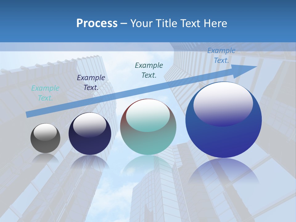 A Group Of Skyscrapers With The Sky In The Background PowerPoint Template