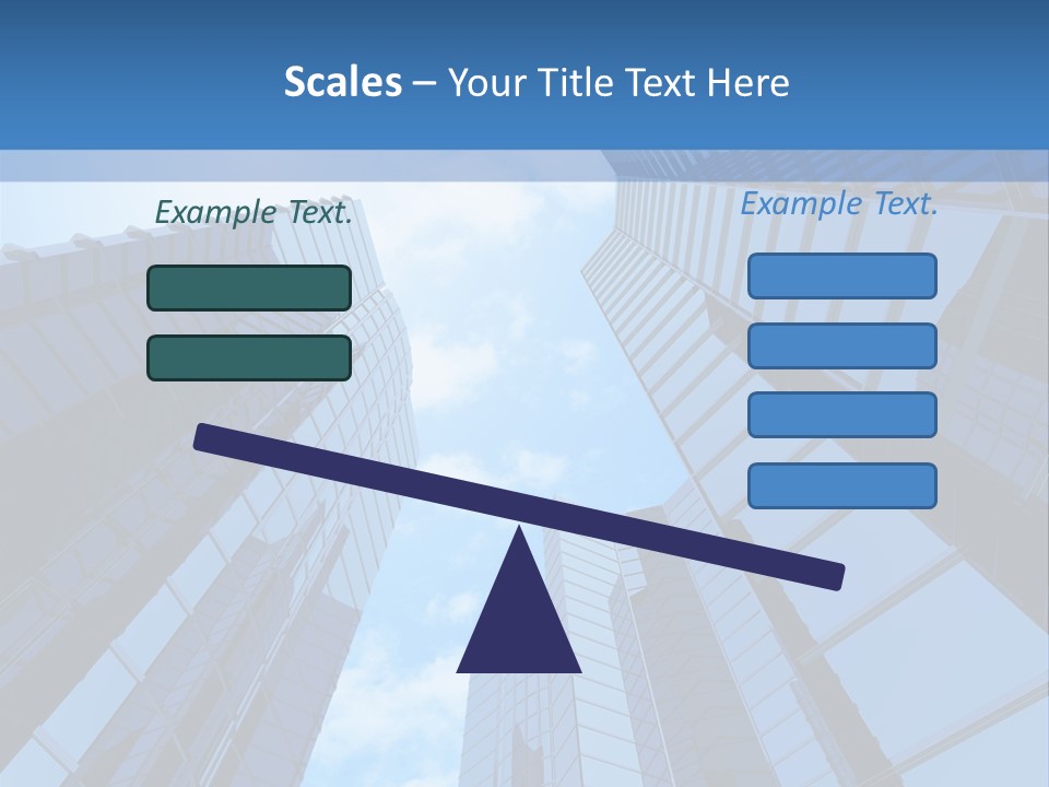 A Group Of Skyscrapers With The Sky In The Background PowerPoint Template