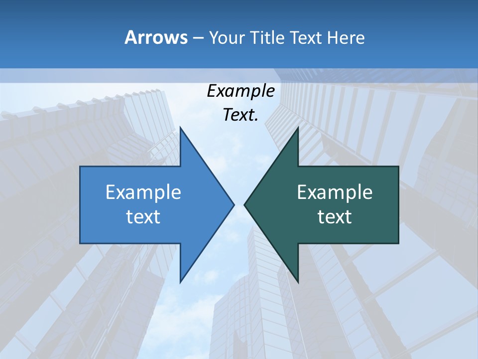 A Group Of Skyscrapers With The Sky In The Background PowerPoint Template
