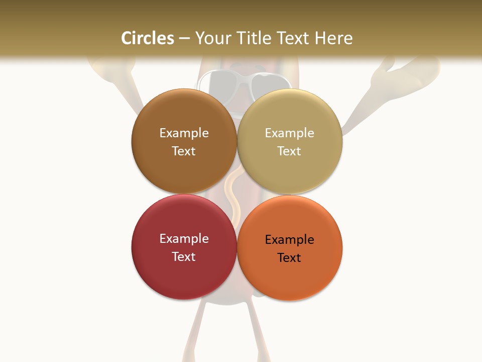 A Hot Dog With Sunglasses On It Is Giving A Thumbs Up PowerPoint Template