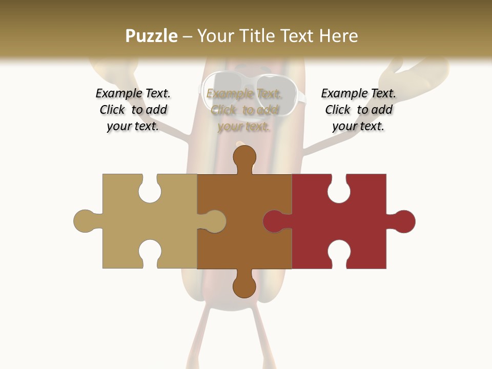 A Hot Dog With Sunglasses On It Is Giving A Thumbs Up PowerPoint Template