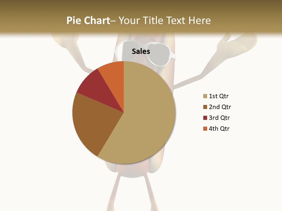 A Hot Dog With Sunglasses On It Is Giving A Thumbs Up PowerPoint Template