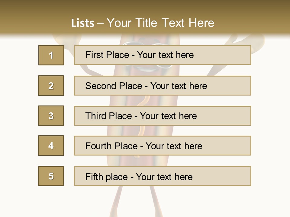 A Hot Dog With Sunglasses On It Is Giving A Thumbs Up PowerPoint Template