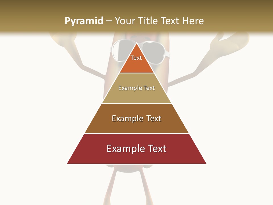 A Hot Dog With Sunglasses On It Is Giving A Thumbs Up PowerPoint Template