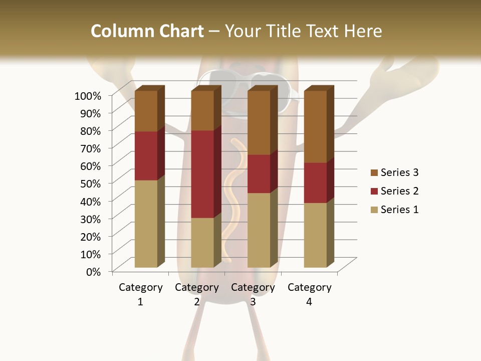 A Hot Dog With Sunglasses On It Is Giving A Thumbs Up PowerPoint Template