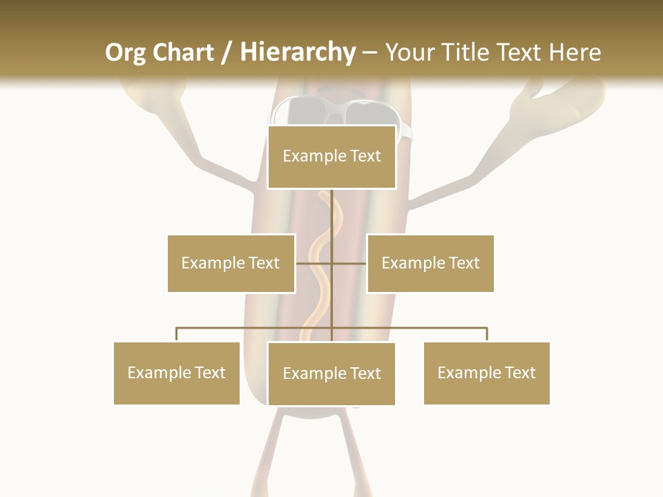 A Hot Dog With Sunglasses On It Is Giving A Thumbs Up PowerPoint Template