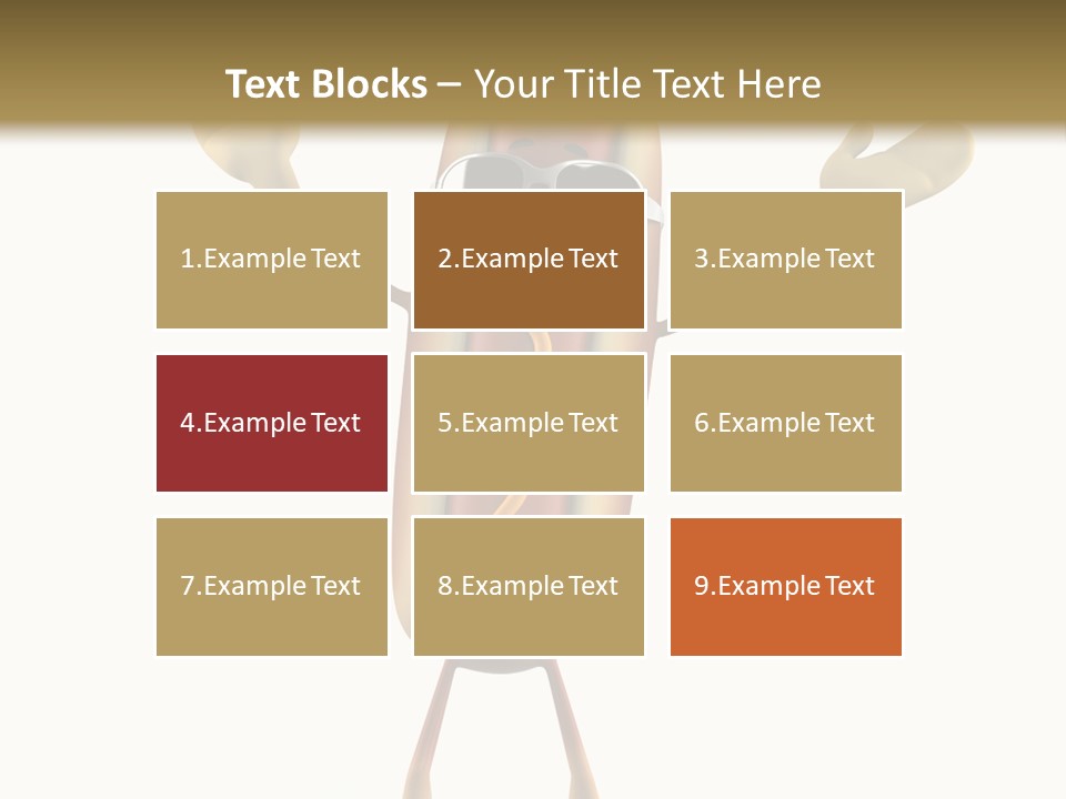 A Hot Dog With Sunglasses On It Is Giving A Thumbs Up PowerPoint Template