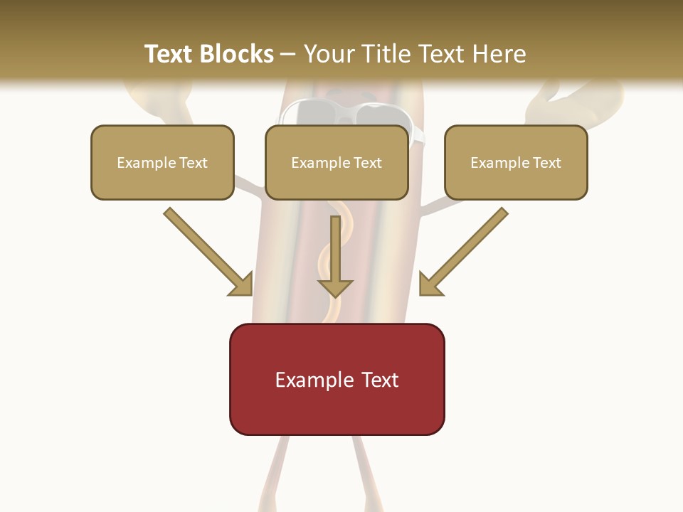 A Hot Dog With Sunglasses On It Is Giving A Thumbs Up PowerPoint Template