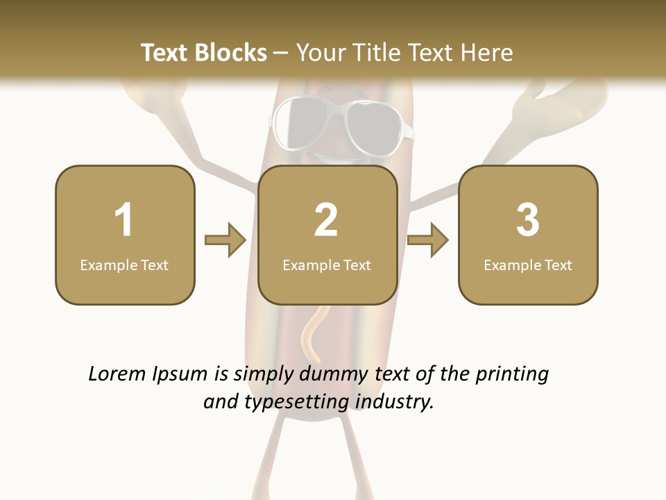 A Hot Dog With Sunglasses On It Is Giving A Thumbs Up PowerPoint Template