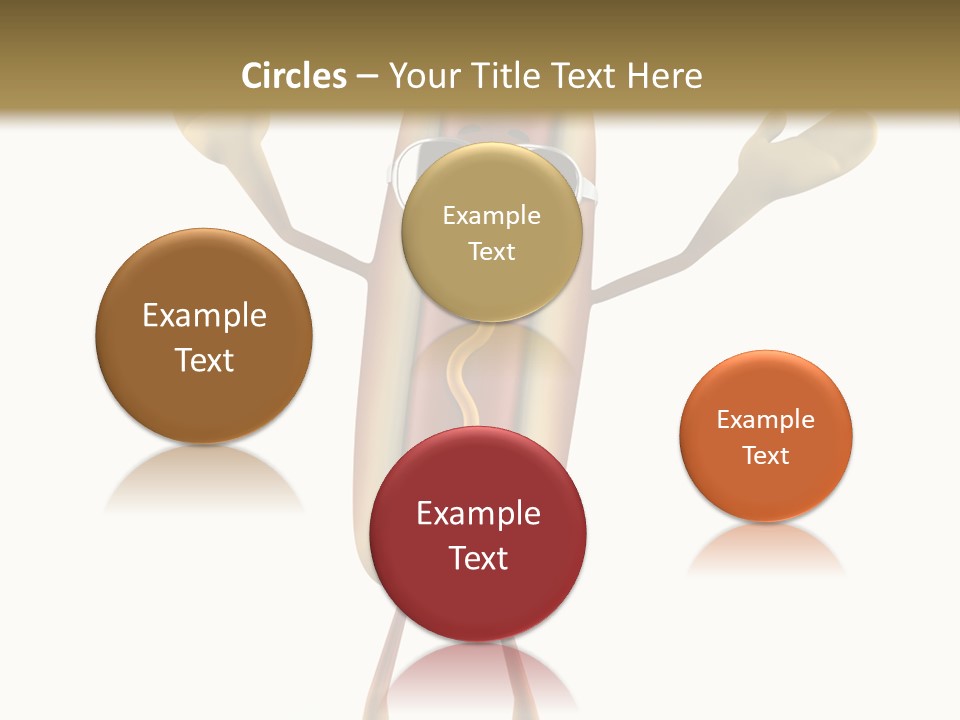 A Hot Dog With Sunglasses On It Is Giving A Thumbs Up PowerPoint Template