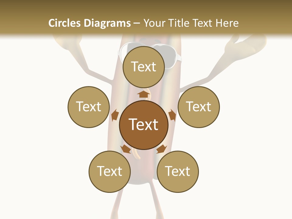 A Hot Dog With Sunglasses On It Is Giving A Thumbs Up PowerPoint Template