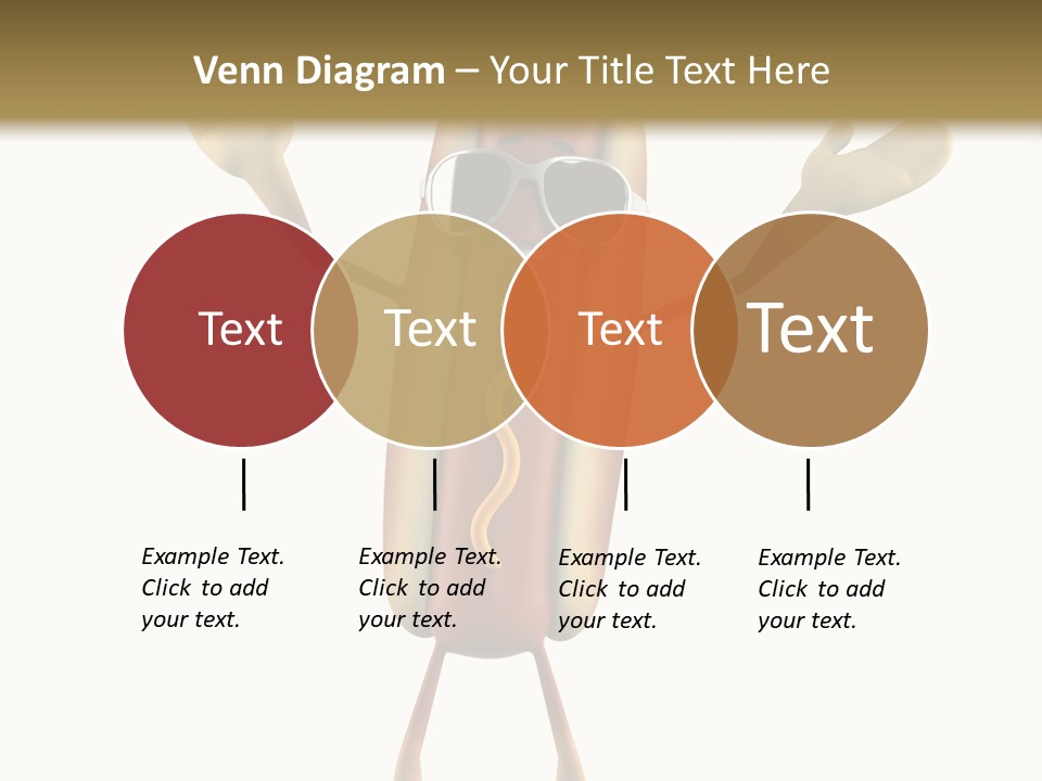 A Hot Dog With Sunglasses On It Is Giving A Thumbs Up PowerPoint Template
