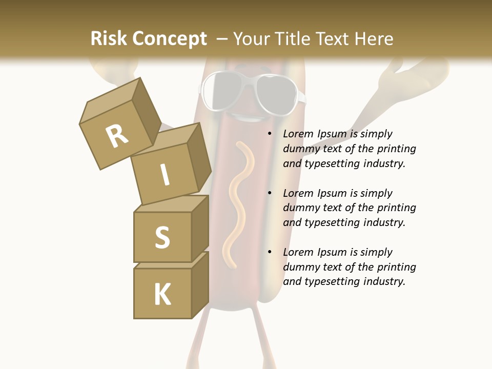 A Hot Dog With Sunglasses On It Is Giving A Thumbs Up PowerPoint Template