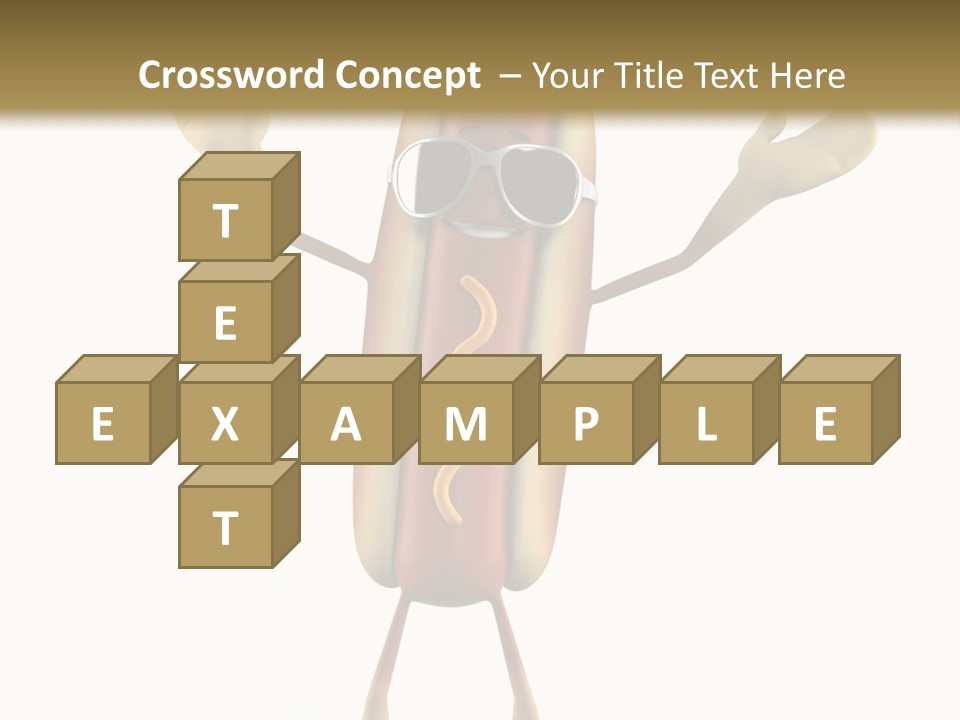 A Hot Dog With Sunglasses On It Is Giving A Thumbs Up PowerPoint Template