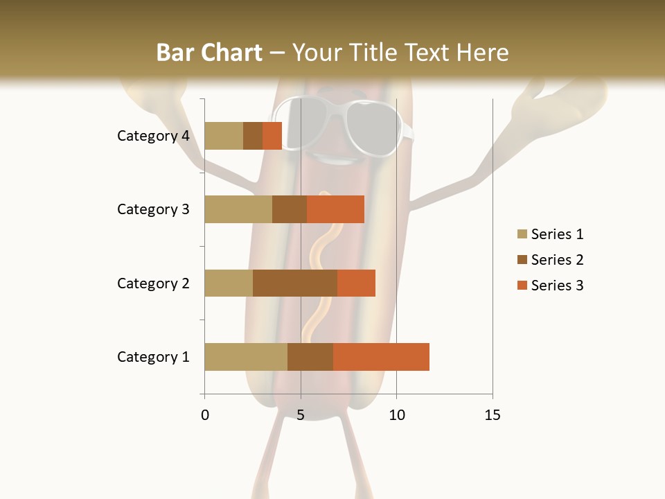 A Hot Dog With Sunglasses On It Is Giving A Thumbs Up PowerPoint Template