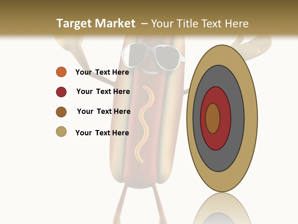 A Hot Dog With Sunglasses On It Is Giving A Thumbs Up PowerPoint Template