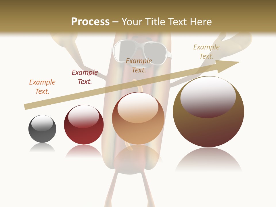 A Hot Dog With Sunglasses On It Is Giving A Thumbs Up PowerPoint Template