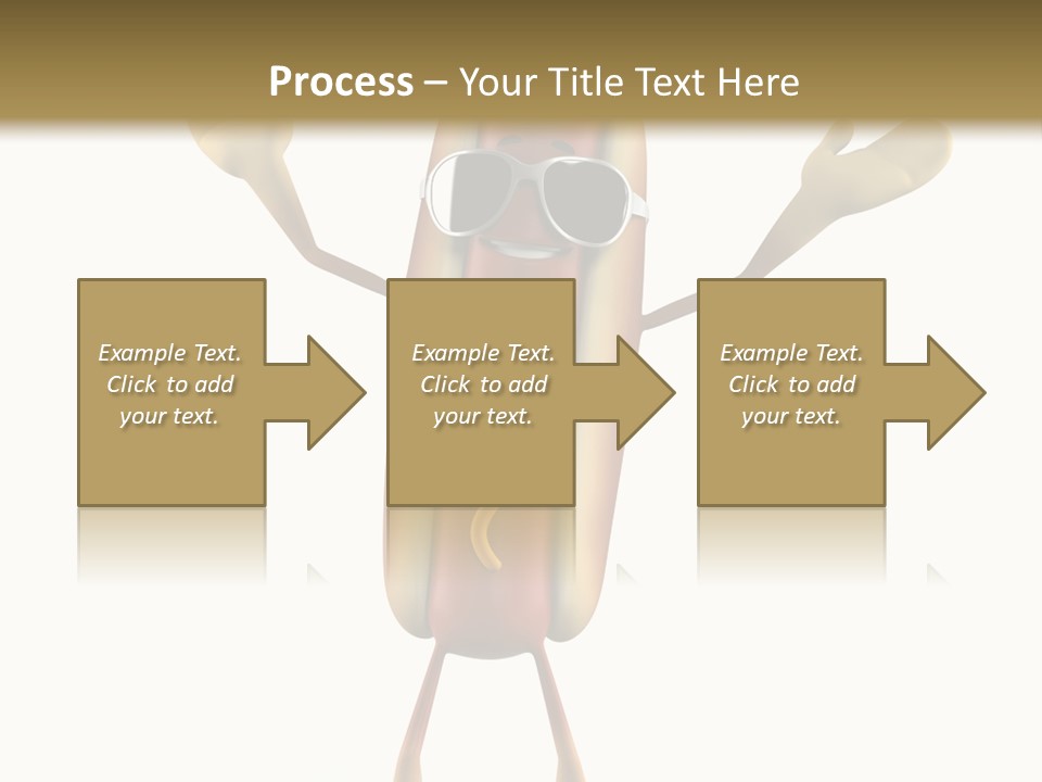 A Hot Dog With Sunglasses On It Is Giving A Thumbs Up PowerPoint Template
