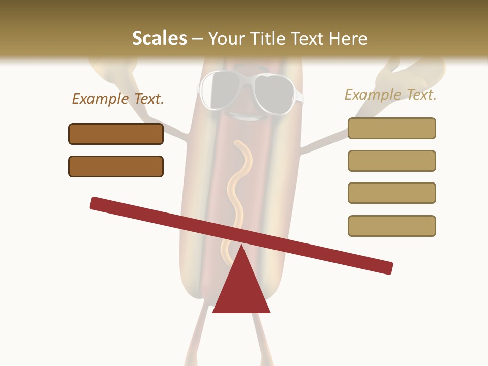 A Hot Dog With Sunglasses On It Is Giving A Thumbs Up PowerPoint Template