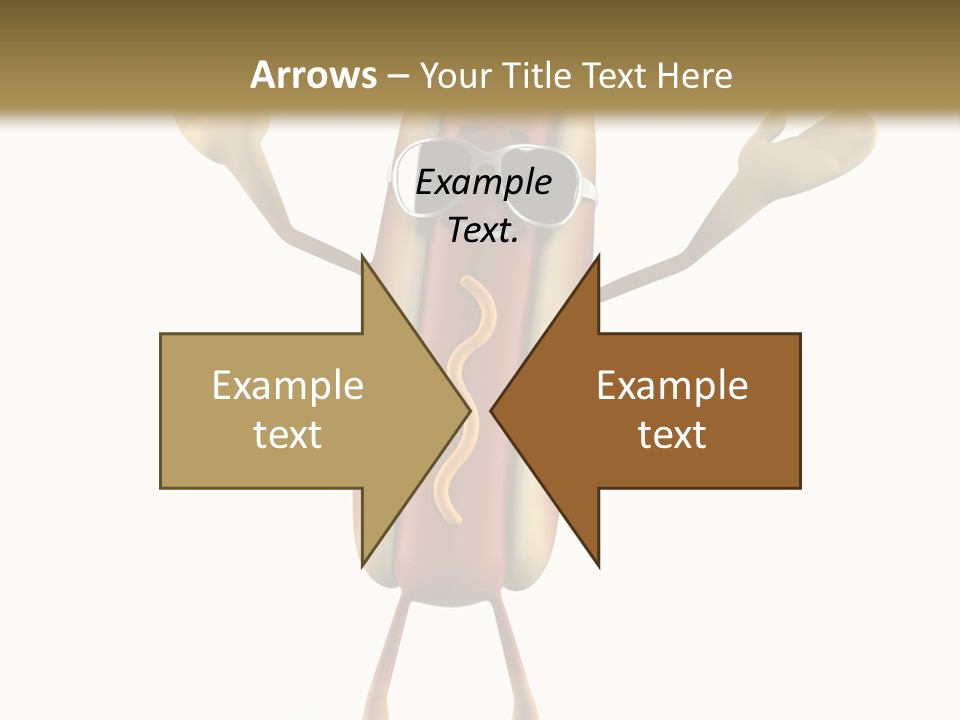 A Hot Dog With Sunglasses On It Is Giving A Thumbs Up PowerPoint Template