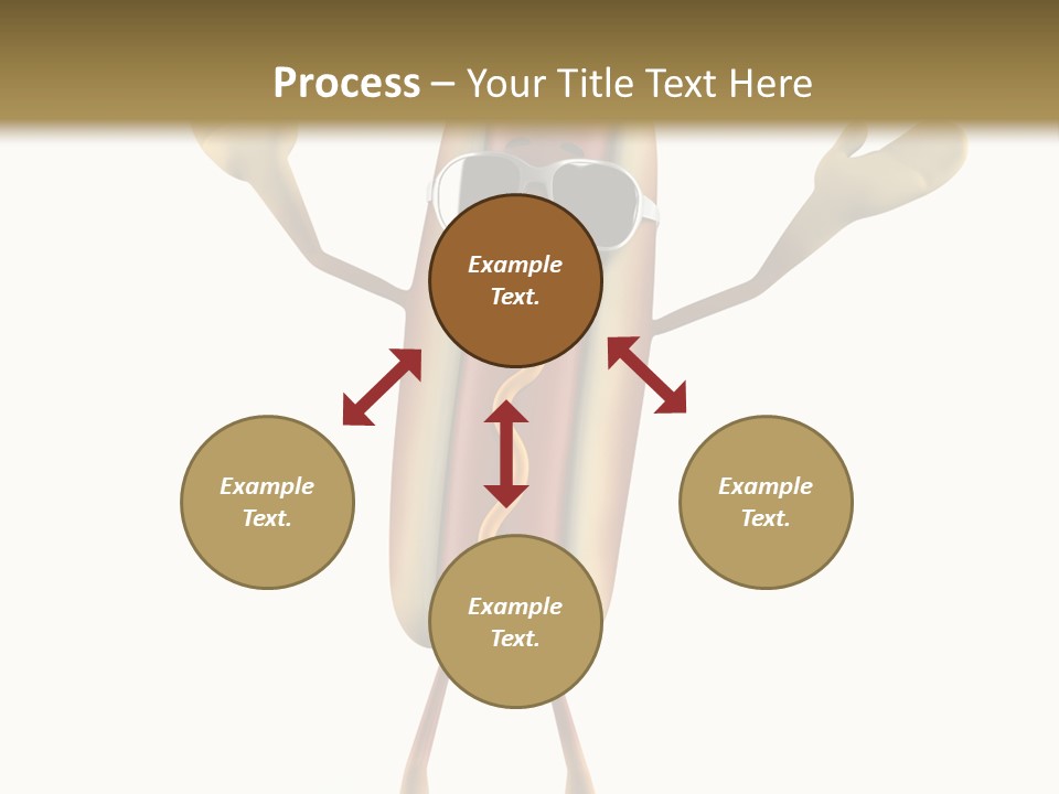 A Hot Dog With Sunglasses On It Is Giving A Thumbs Up PowerPoint Template