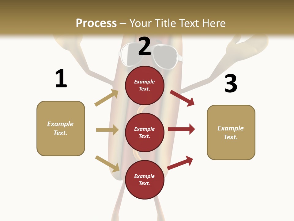 A Hot Dog With Sunglasses On It Is Giving A Thumbs Up PowerPoint Template