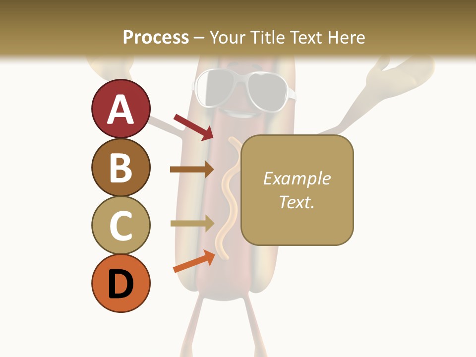 A Hot Dog With Sunglasses On It Is Giving A Thumbs Up PowerPoint Template