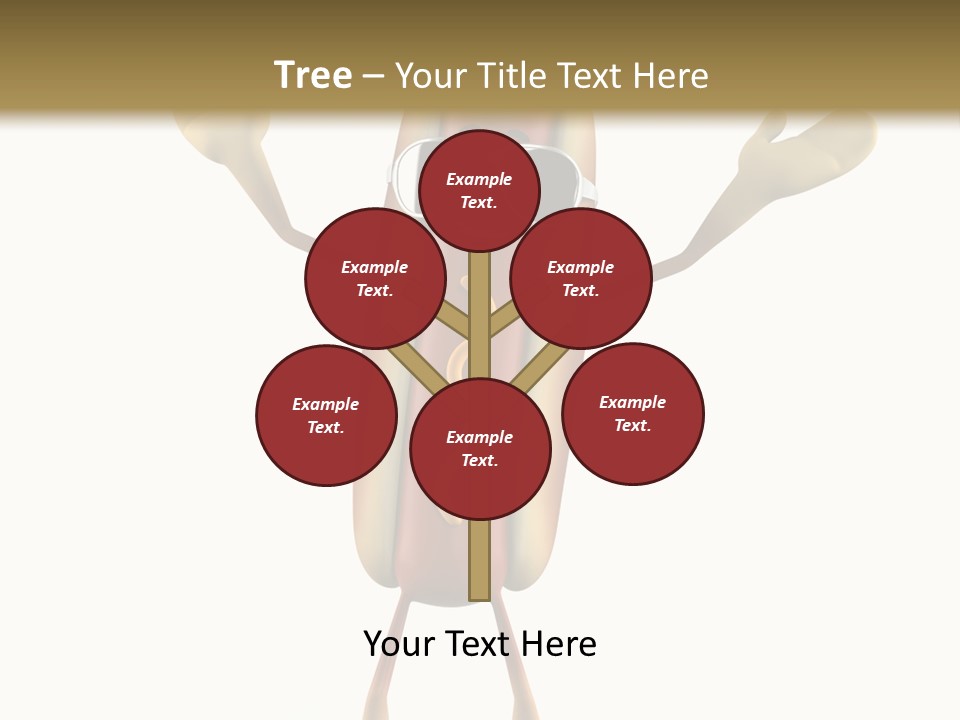 A Hot Dog With Sunglasses On It Is Giving A Thumbs Up PowerPoint Template