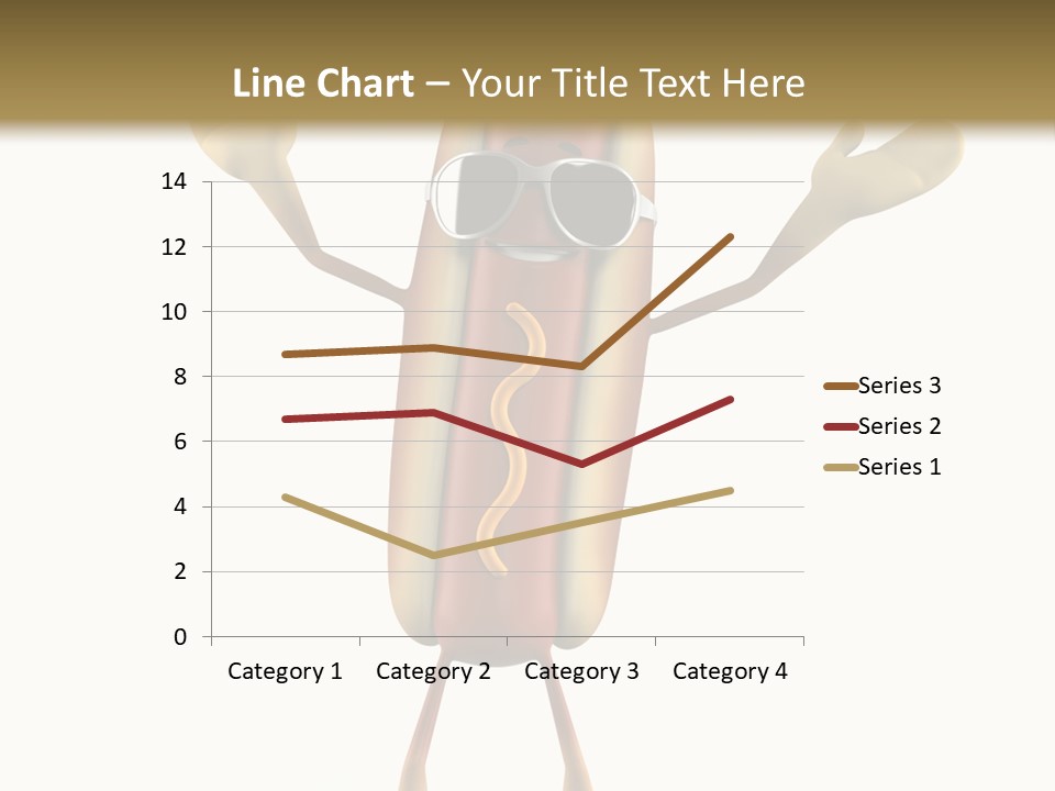 A Hot Dog With Sunglasses On It Is Giving A Thumbs Up PowerPoint Template