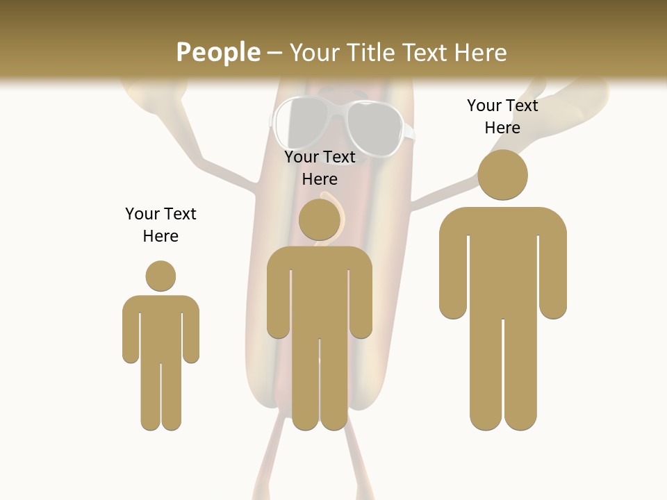 A Hot Dog With Sunglasses On It Is Giving A Thumbs Up PowerPoint Template