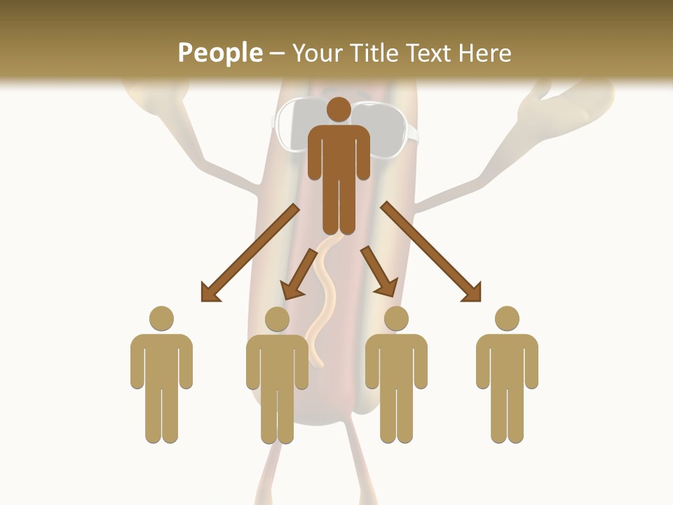 A Hot Dog With Sunglasses On It Is Giving A Thumbs Up PowerPoint Template