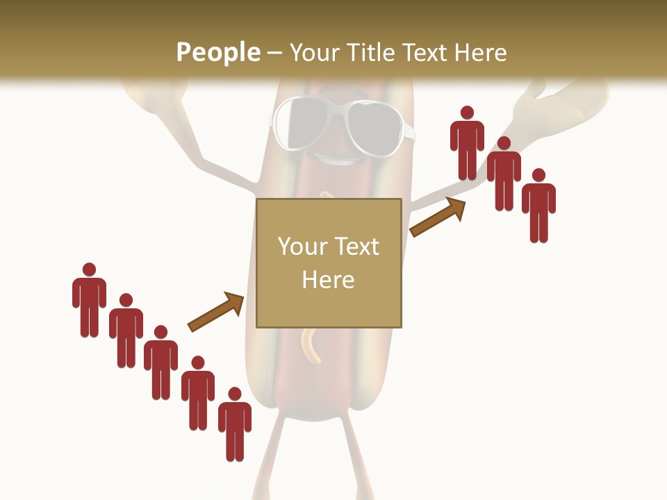 A Hot Dog With Sunglasses On It Is Giving A Thumbs Up PowerPoint Template