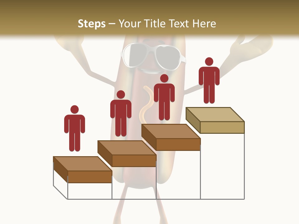 A Hot Dog With Sunglasses On It Is Giving A Thumbs Up PowerPoint Template