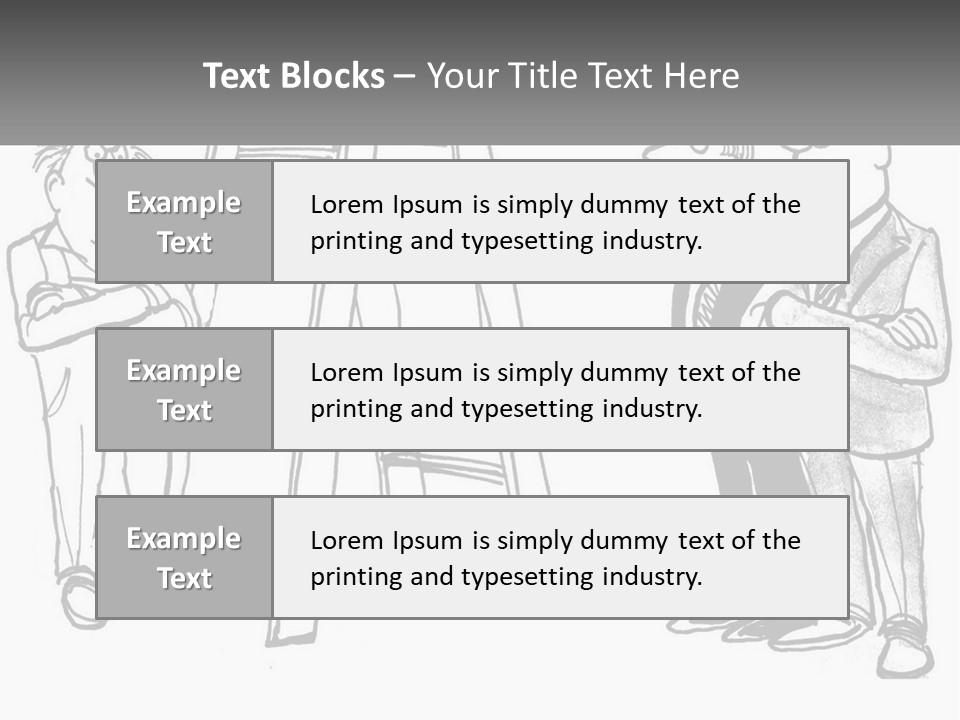 A Cartoon Of A Man Standing Next To A Ladder PowerPoint Template