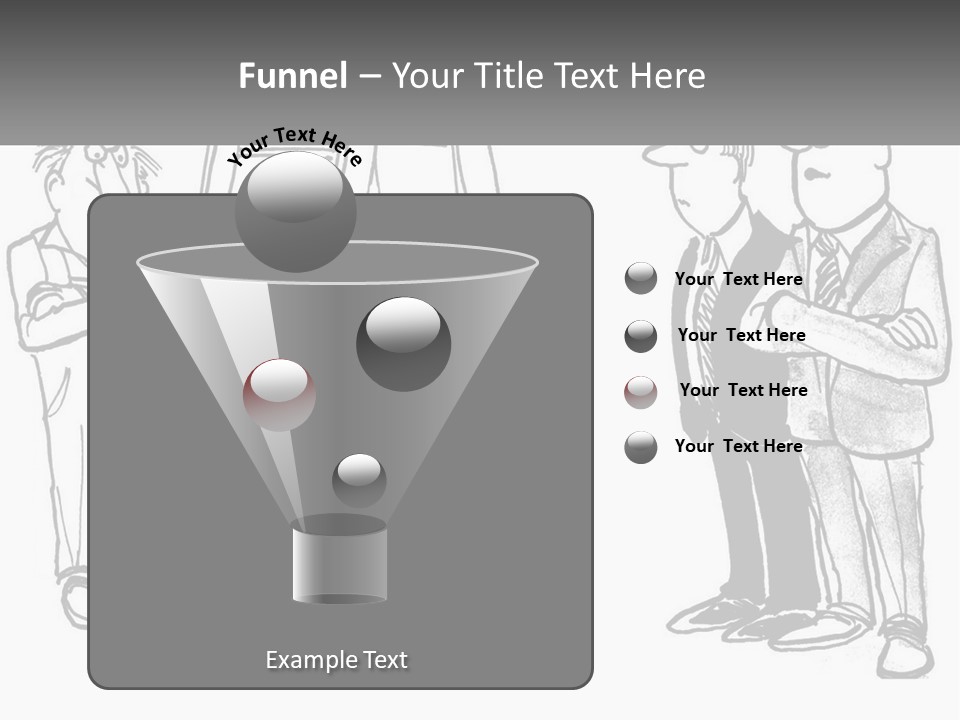 A Cartoon Of A Man Standing Next To A Ladder PowerPoint Template