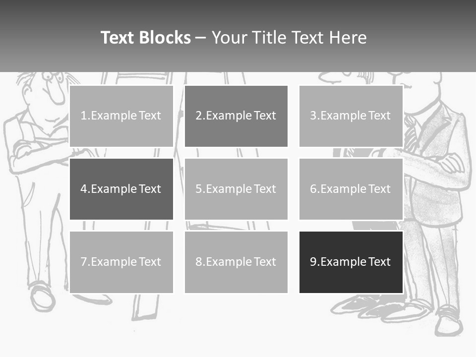 A Cartoon Of A Man Standing Next To A Ladder PowerPoint Template