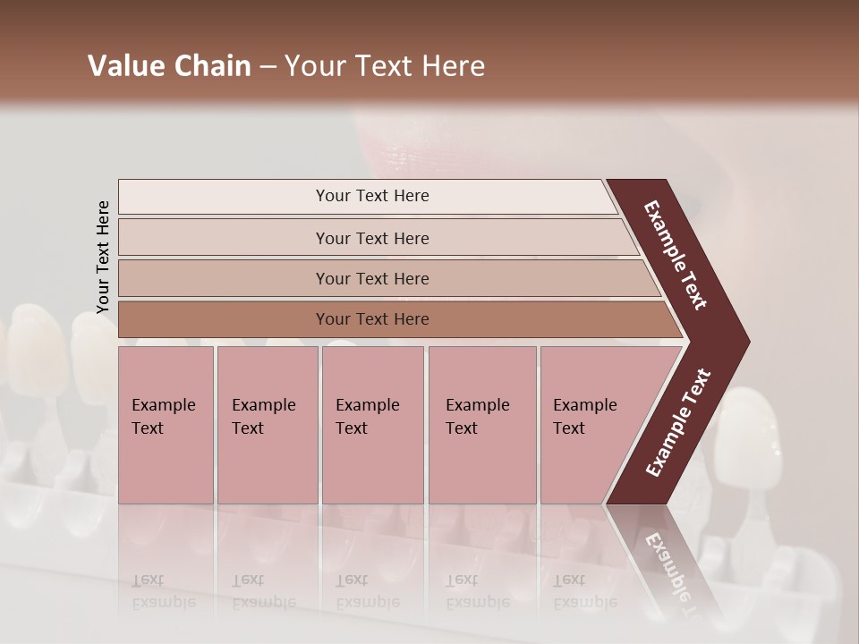 A Woman Is Brushing Her Teeth With A Toothbrush PowerPoint Template