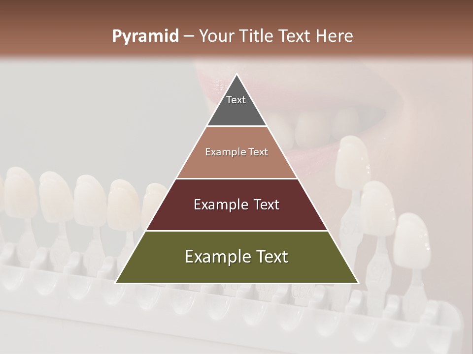 A Woman Is Brushing Her Teeth With A Toothbrush PowerPoint Template