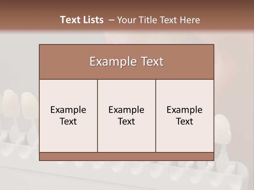 A Woman Is Brushing Her Teeth With A Toothbrush PowerPoint Template