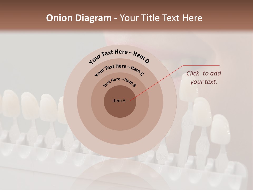 A Woman Is Brushing Her Teeth With A Toothbrush PowerPoint Template