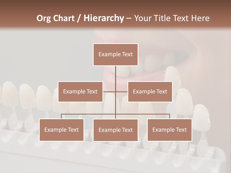 A Woman Is Brushing Her Teeth With A Toothbrush PowerPoint Template