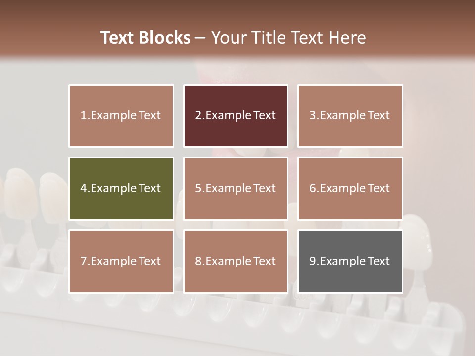 A Woman Is Brushing Her Teeth With A Toothbrush PowerPoint Template