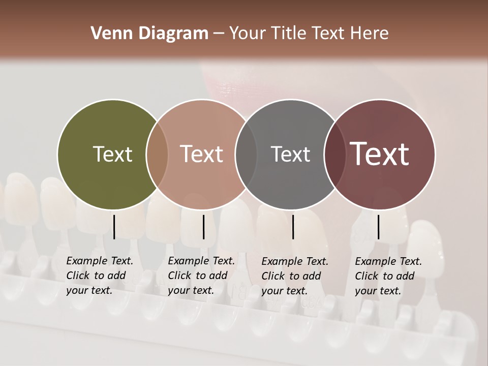 A Woman Is Brushing Her Teeth With A Toothbrush PowerPoint Template