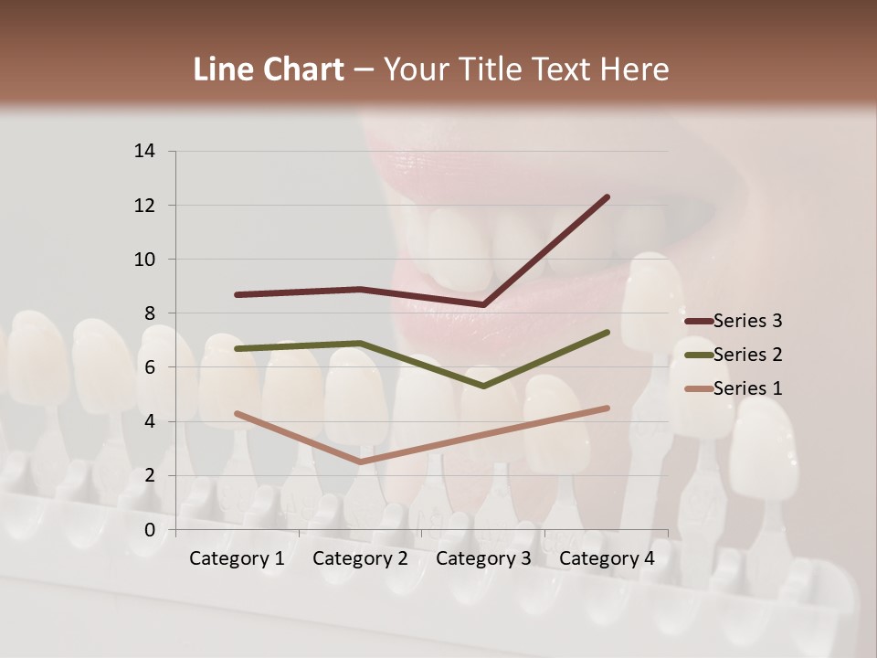 A Woman Is Brushing Her Teeth With A Toothbrush PowerPoint Template