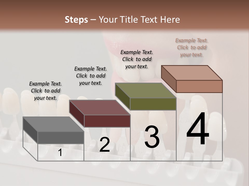 A Woman Is Brushing Her Teeth With A Toothbrush PowerPoint Template
