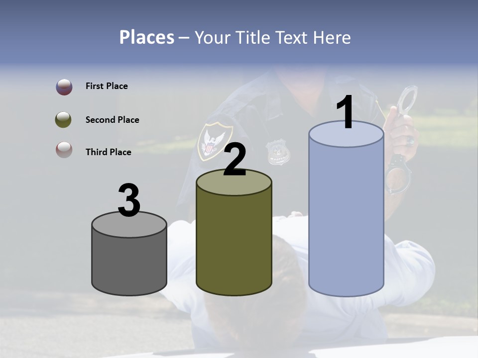 A Police Officer Giving A Presentation To A Child PowerPoint Template